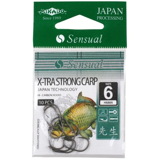 Carlige Mikado Sensual X-tra Strong Carp Nr.8 10buc/plic