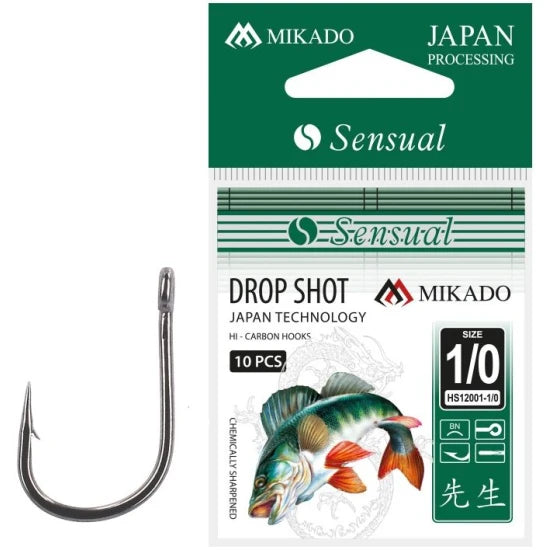Carlige Mikdo Sensual Drop Shot Bn, Nr.1/0, 10buc/plic
