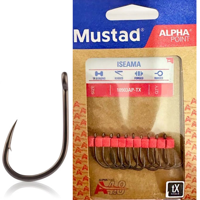 Carlige Mustad ISEAMA Ochi Titan Alpha Point Nr.6, 10buc/pac
