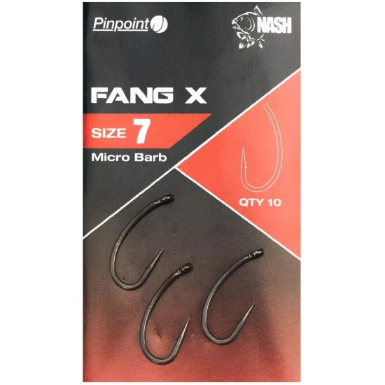 Carlige Nash Fang X Micro Barb, Size 7, 10buc/pac