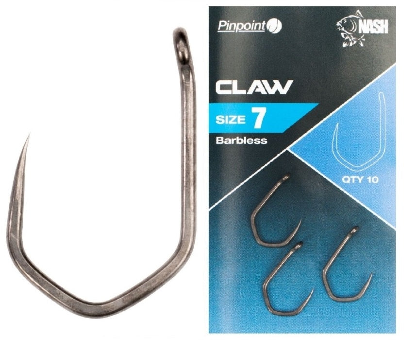 Carlige NASH Pinpoint Claw Barbless, Size 5, 10buc/plic