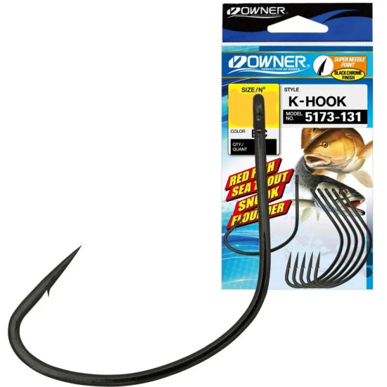 Carlige Owner 5173 K-hook, No.5/0, 5buc/pac