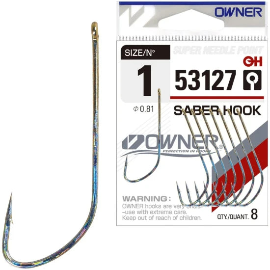 Carlige Owner 53127 Saber Hook Hologram, Nr.2, 6buc/pac