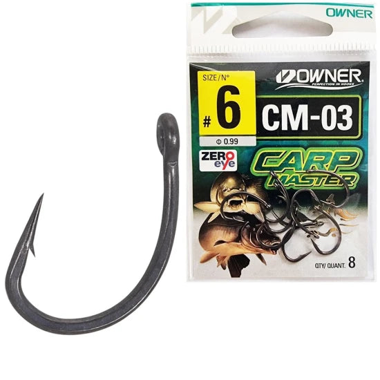 Carlige Owner Cm-03 Carp Master Tsuyoshi Magic Fusso, Nr.6, 9buc/pac