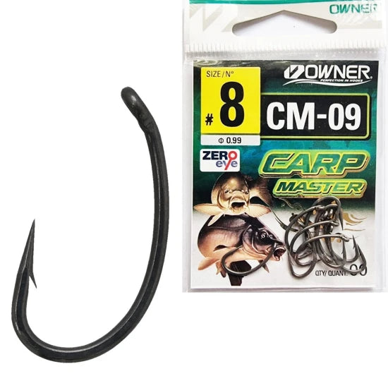 Carlige Owner Cm-09 Carp Master Curve Shank Magic Fusso, Nr.2, 8buc/pac
