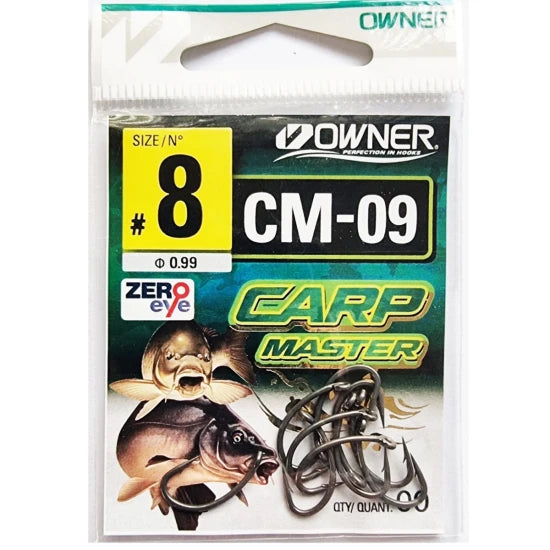 Carlige Owner Cm-09 Carp Master Curve Shank Magic Fusso, Nr.2, 8buc/pac
