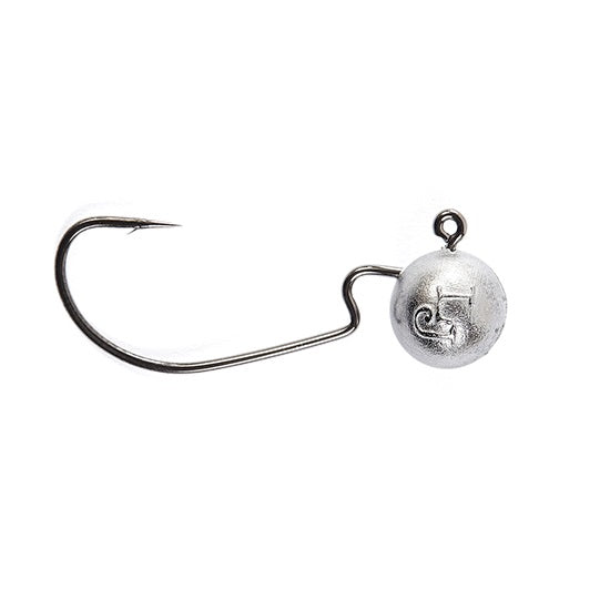 Carlige Offset Lestate Lucky John Worm Jig Head nr.1/0 5gr Black Nickel  4 buc/plic