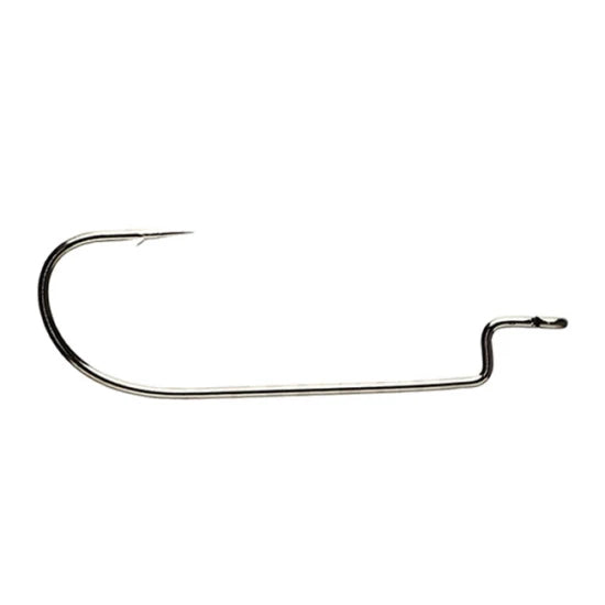 Carlige Offset Vanfook Worm-45b Ns Black Slim Upper Offset Hooks Nr.2/0, 7buc/plic