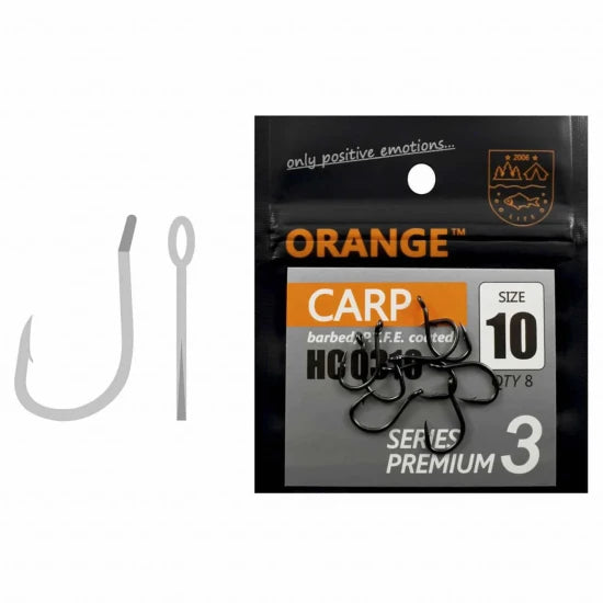 Carlige Orange Carp Ptfe Coated Series Premium 3, Nr.6, 8buc/pac