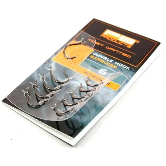 Carlige Pb Products Jungle Hooks Barbless, Nr.4, 10buc/plic