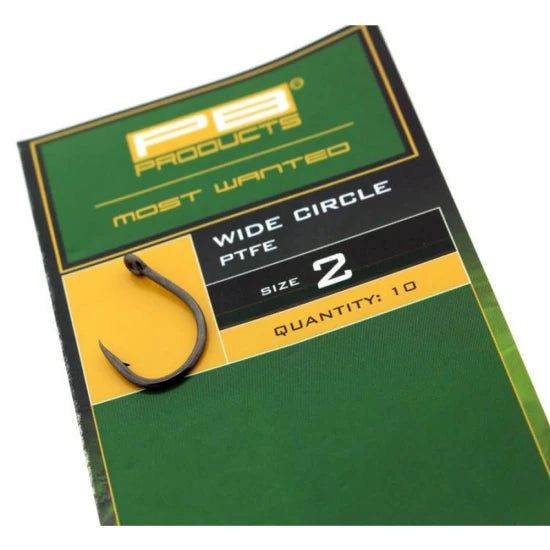 Carlige Pb Products Wide Circle Ptfe Hooks, Nr.2, 10buc/pac
