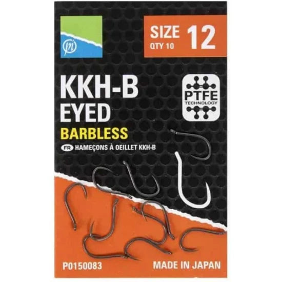 Carlige Preston Kkh-b Eyed Hooks Barbless, Nr.10, 10buc/pac
