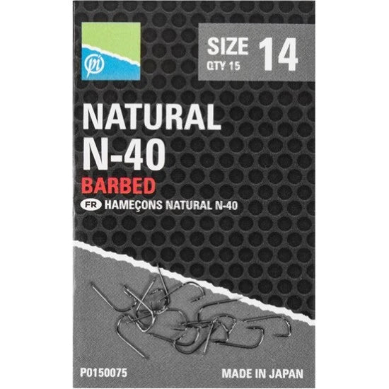 Carlige Preston Natural N-40 Cu Paleta, Nr.20, 15buc/plic