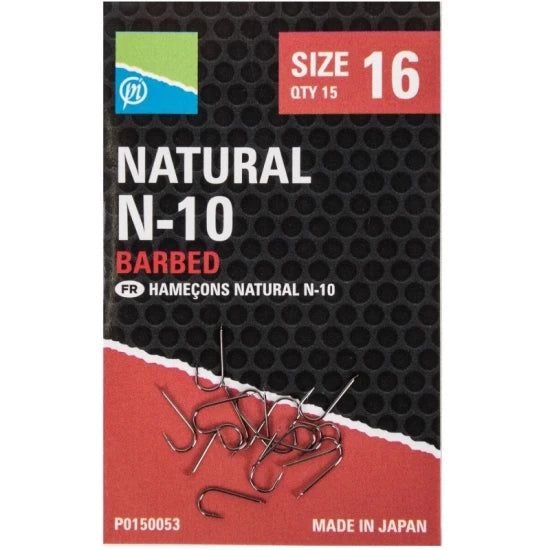 Carlige Preston Natural N-10, Nr.16, 10buc/plic