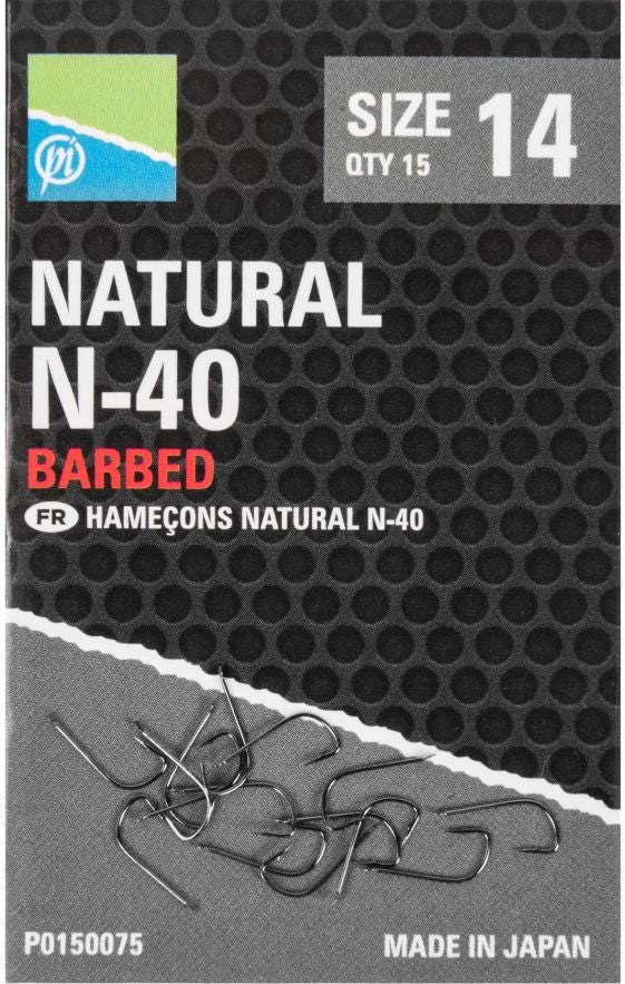 Carlige Preston Natural N-40, Nr.14, 10buc/plic