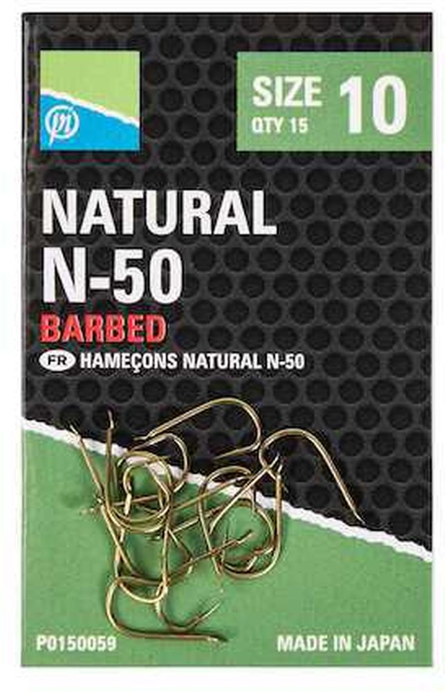 Carlige Preston Natural N-50, Nr.14, 15buc/plic