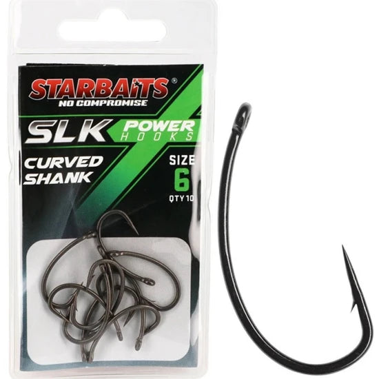 Carlige Starbaits Power Ptfe Teflon Curved Shank, Nr.4, 10buc/pac