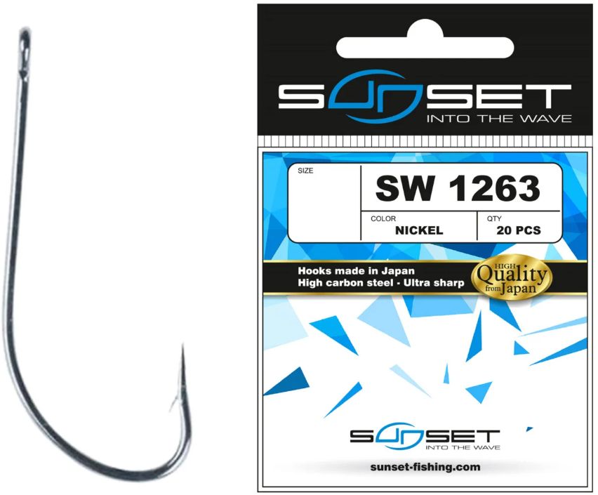 Carlige Sunset Sunhooks SW 1263NI, nr.10, 20buc/plic