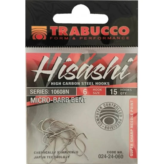 Carlige Trabucco Hisashi 10608n Sode Bent, Nr.7, 15buc/pac