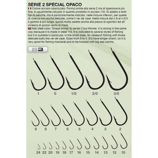 Carlige Tubertini Serie 2 Special Opaco, Nr.2, 25buc/pac