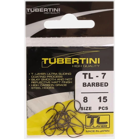 Carlige Tubertini Serie Tl-7 Barbed, Nr.6, 15buc/pac