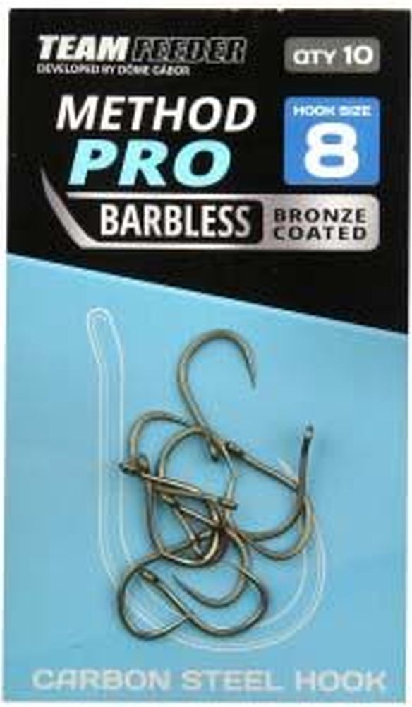 Carlige Team Feeder By Dome Method Pro Barbless, Nr.8, 10buc/pac