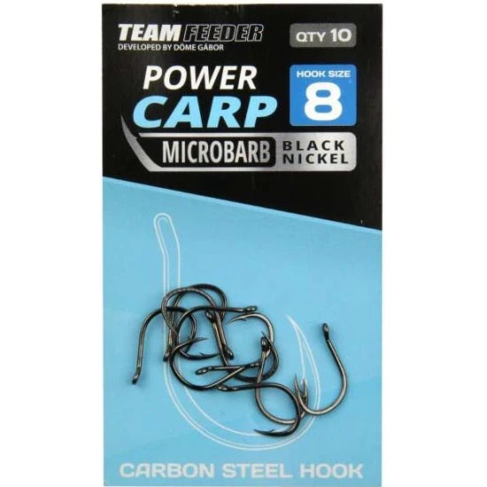 Carlige Team Feeder By Dome Power Carp Microbarb, Nr.8, 10buc/pac