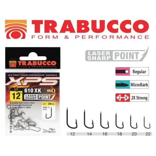 Carlige Trabucco Xps 610xk, Nr.18, 25buc/pac