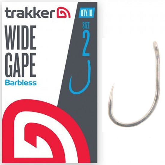 Carlige Trakker Wide Gape Hooks Barbless, Nr.2, 10buc/pac