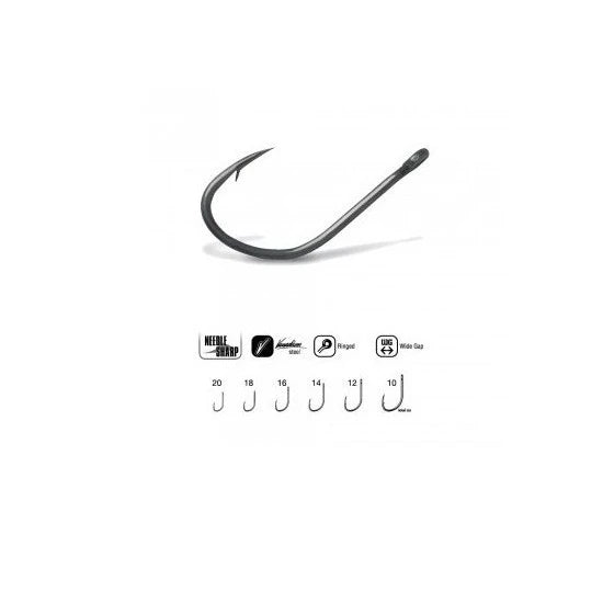 Carlige Vmc 7009 Black Nickel Nr.16 10buc/plic