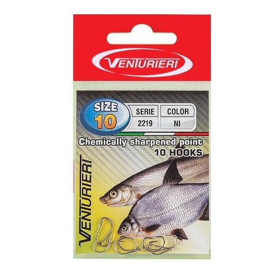 Carlige Venturieri cu paleta 2219 Nikel NR.8  10buc/Plic
