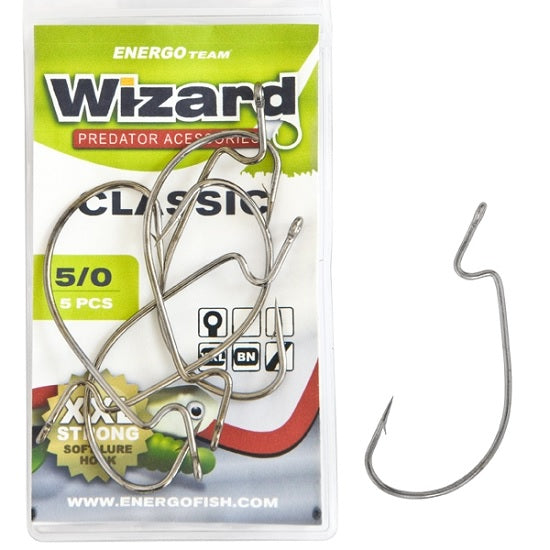 Carlige WIZARD DROP-SHOT NR.5/0  5buc/plic