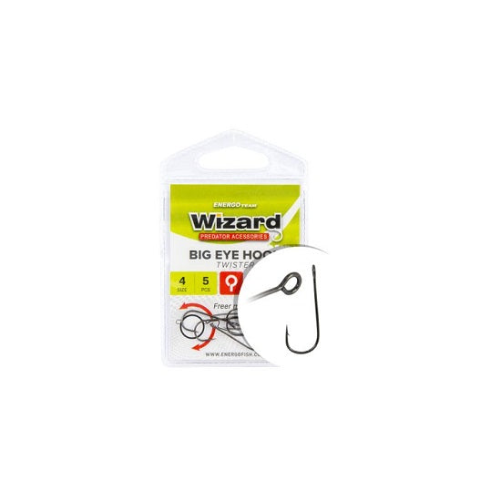 Carlige Wizard Big Eye Twister nr 2 5buc/plic