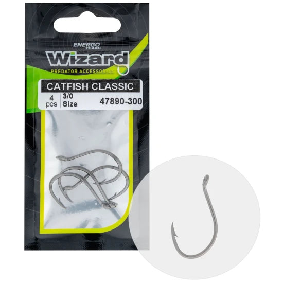 Carlige Wizard Catfish Classic Nr.2/0, 4buc/pac