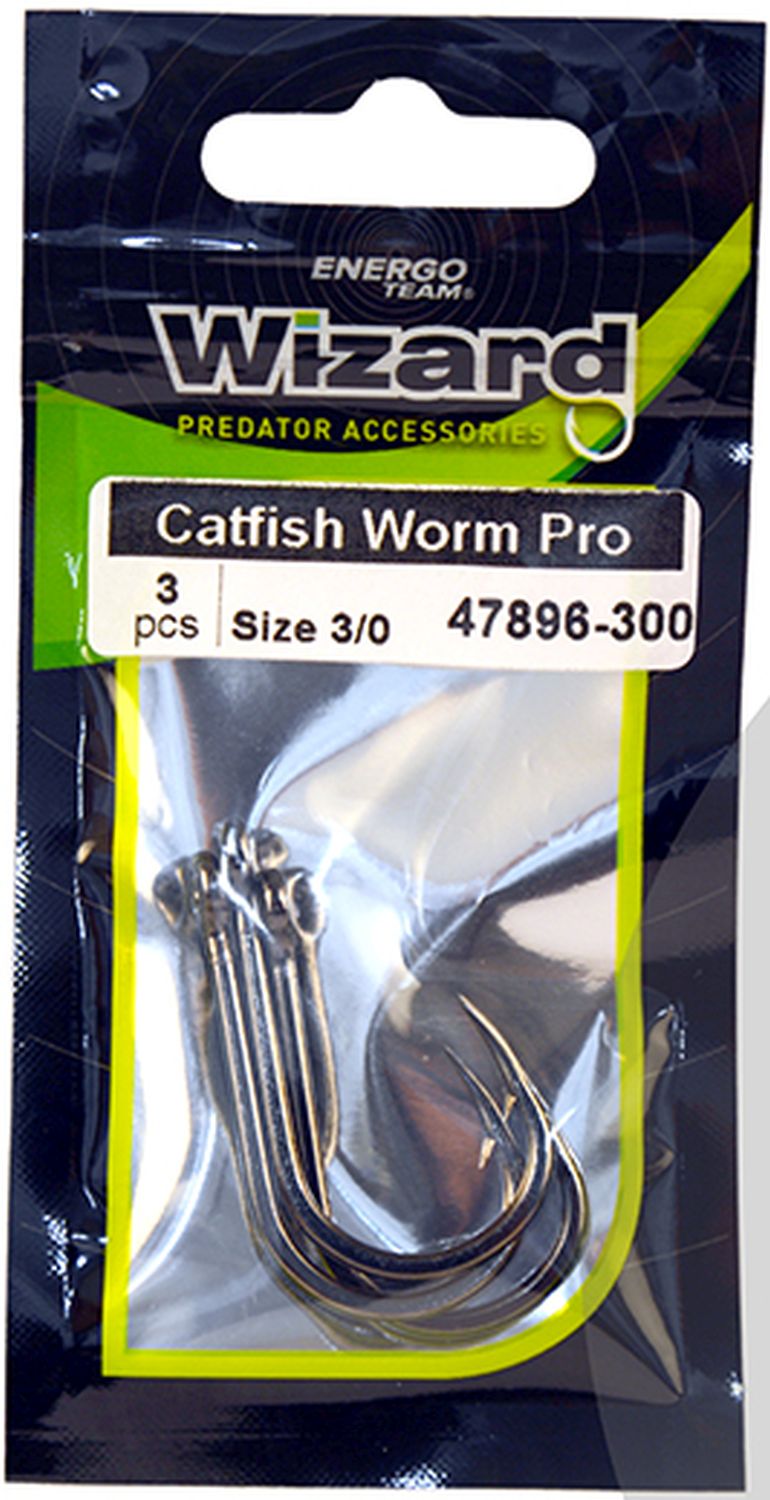 Carlige Wizard Catfish Worm Pro Brazed, Nr.5/0, 3 buc/pac
