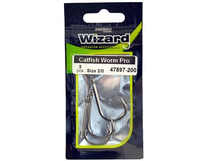 Carlige Wizard Catfish Worm Pro, Nr.5/0, 3 buc/plic