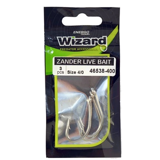 Carlige Wizard Zander Live Bait Pro Perch Momeala Vie, Nr.4/0, 3buc/plic