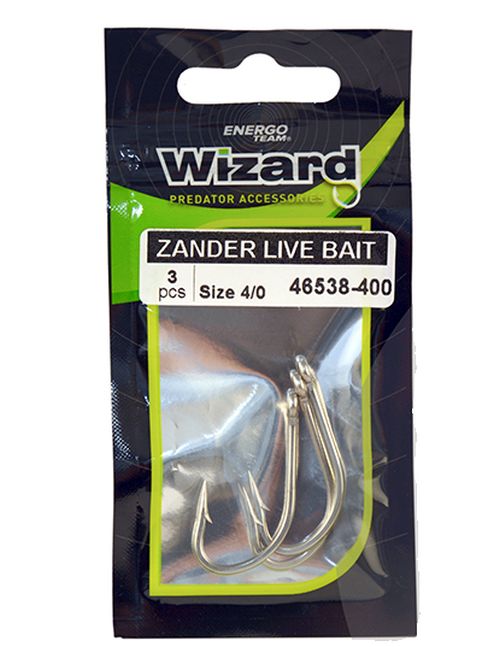 Carlige Wizard Zander Live Bait Pro Perch Momeala Vie, Nr.6/0, 3buc/plic