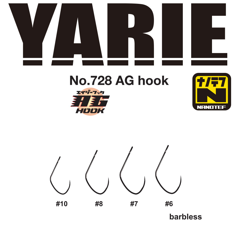 Carlige Yarie Jespa 728 AG Nanotef Barbless Nr.10 16buc/plic