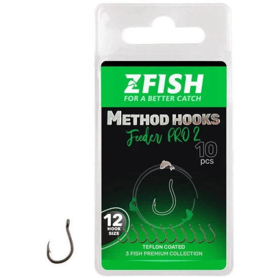 Carlige Zfish Method Feeder Hooks Pro 2, Nr.8, 10buc/pac