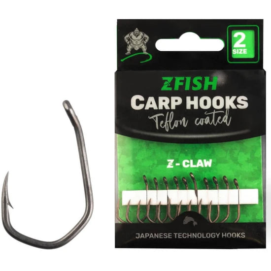 Carlige Zfish Z-claw  Teflon, Nr.2, 10buc/pac