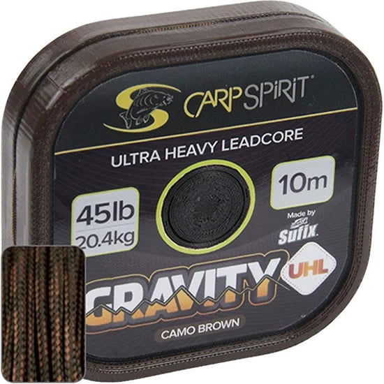 Carp Spirit Gravity Uhl Ultra Heavy Lead Core 20.4kg/10m Camo Brown