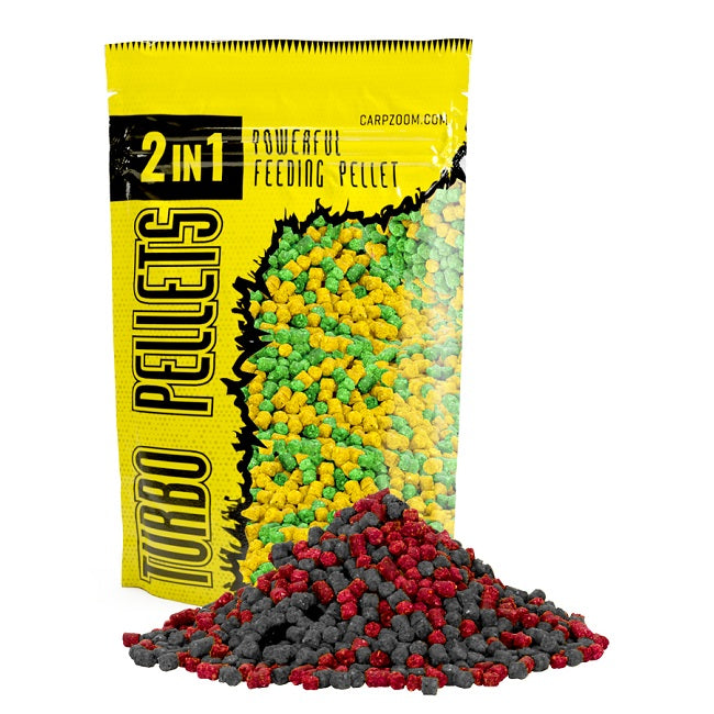 Carp Zoom PELETE TURBO 2 IN 1 6mm 500gr Strawberry-Fish