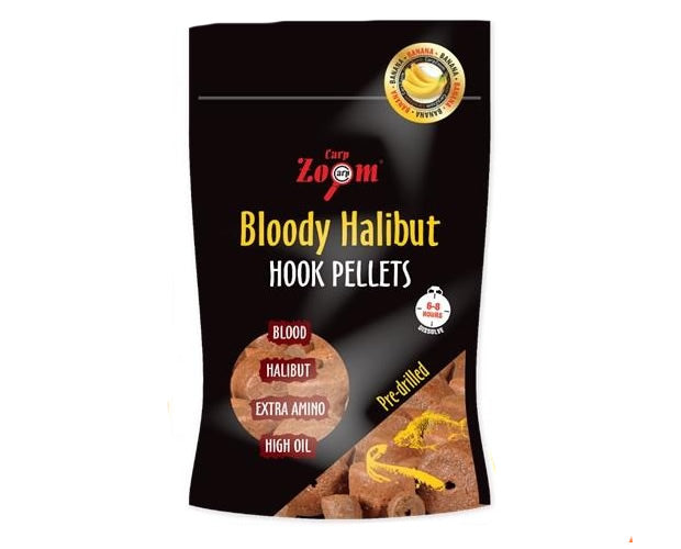 Carp Zoom Strawberry Bloody Halibut Pellets 20mm