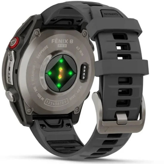 Ceas Garmin Fenix 8 Pro Amoled Saphire Titan Curea Silicon Graphite / Black 47mm Emea