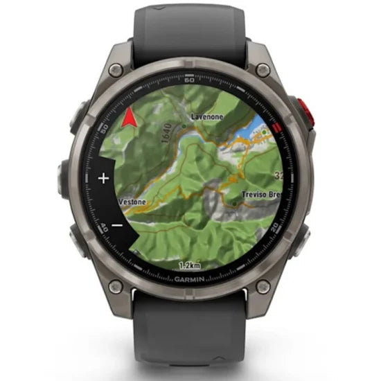Ceas Garmin Fenix 8 Pro Amoled Saphire Titan Curea Silicon Graphite / Black 47mm Emea