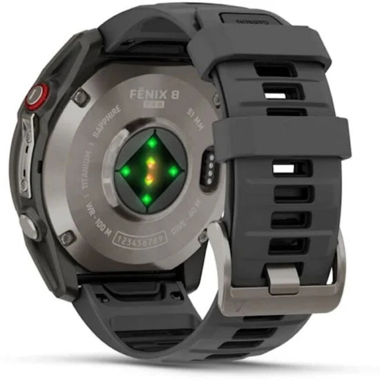 Ceas Garmin Fenix 8 Pro Amoled Saphire Titan Curea Silicon Graphite / Black 51mm Emea
