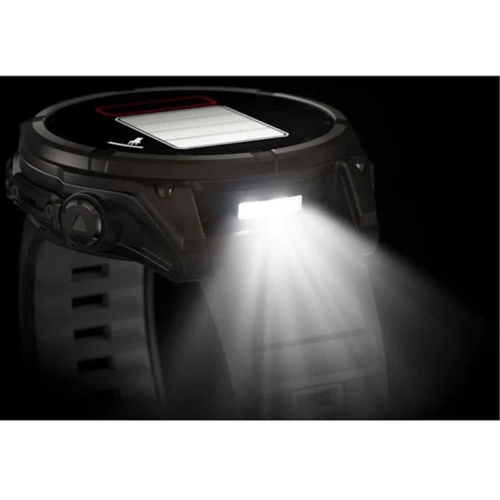 Ceas Garmin Fenix 8 Solar Sapphire Carbon, Grey Ti / Black, 47mm, Em