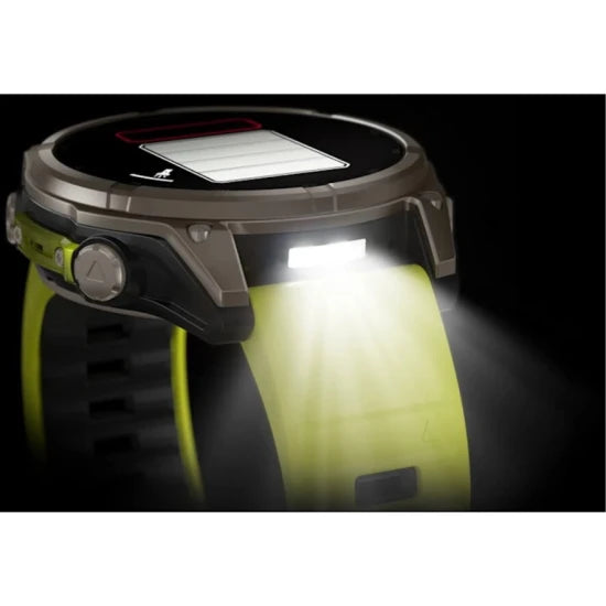 Ceas Garmin Fenix 8 Solar Sapphire Carbon, Yellow / Graphite, 47mm, Emea