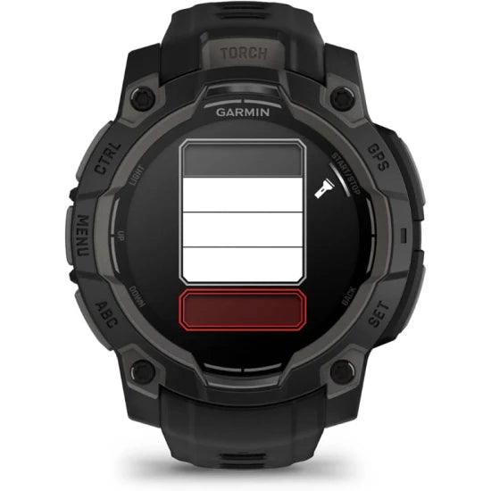 Ceas Garmin Instinct 3 Amoled Black, Curea Neagra, 45mm